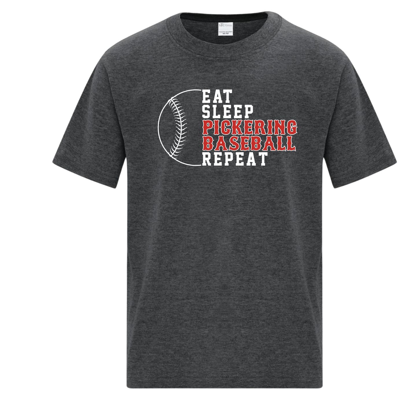 EAT. SLEEP. PICKERING BASEBALL. TEE