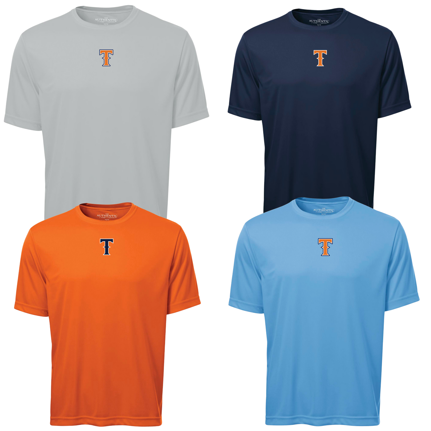 NEW COLOUR ADDED - 4 Pack 100% Poly Dri-Fit Tee Titans "T" Logo