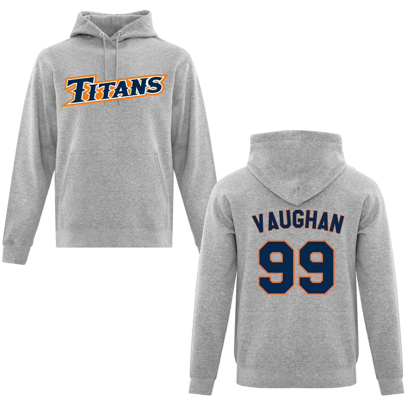 Personalized Name & Number Cotton/Poly Hoodie