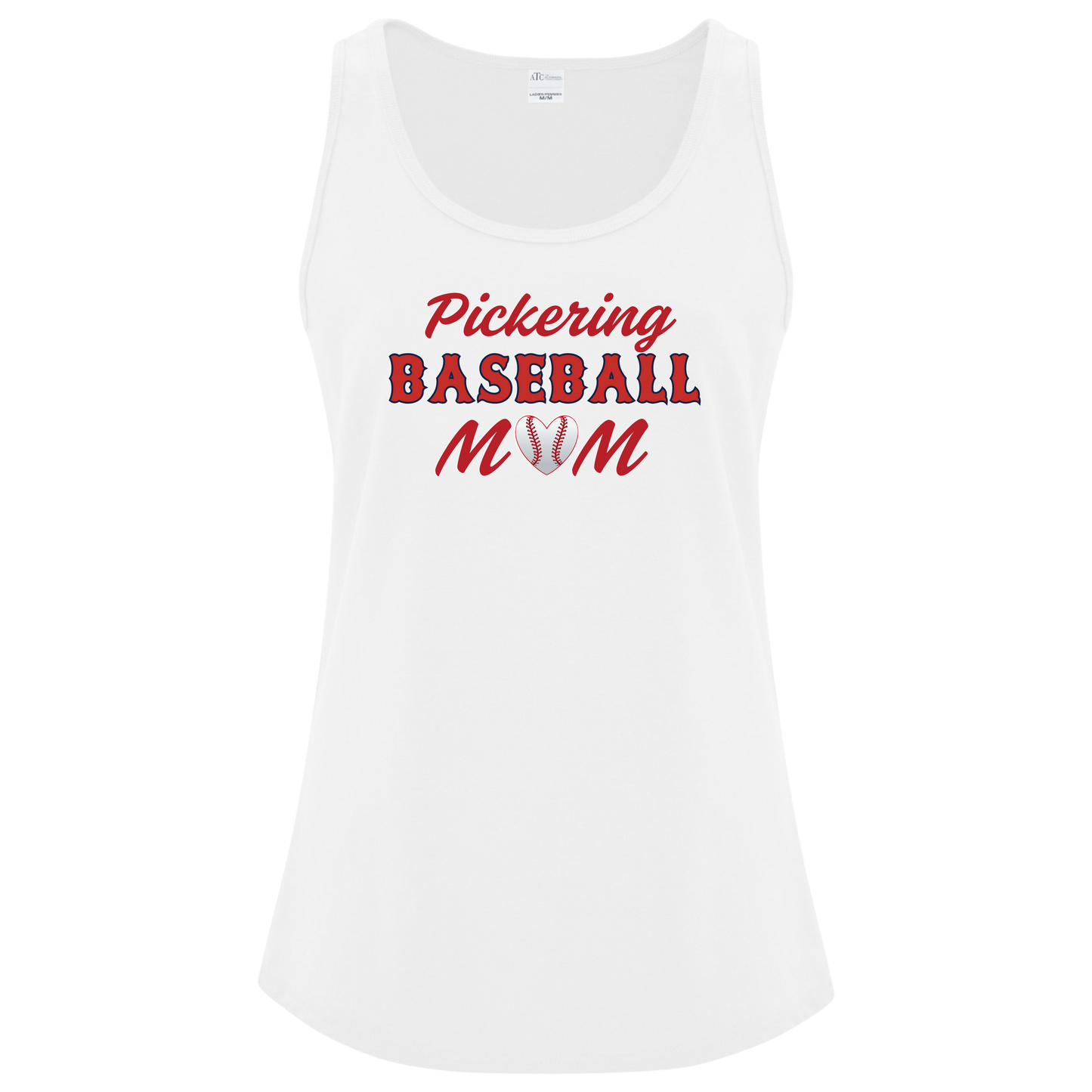 PICKERING BASEBALL MOM LADIES COTTON BLEND TANK TOP