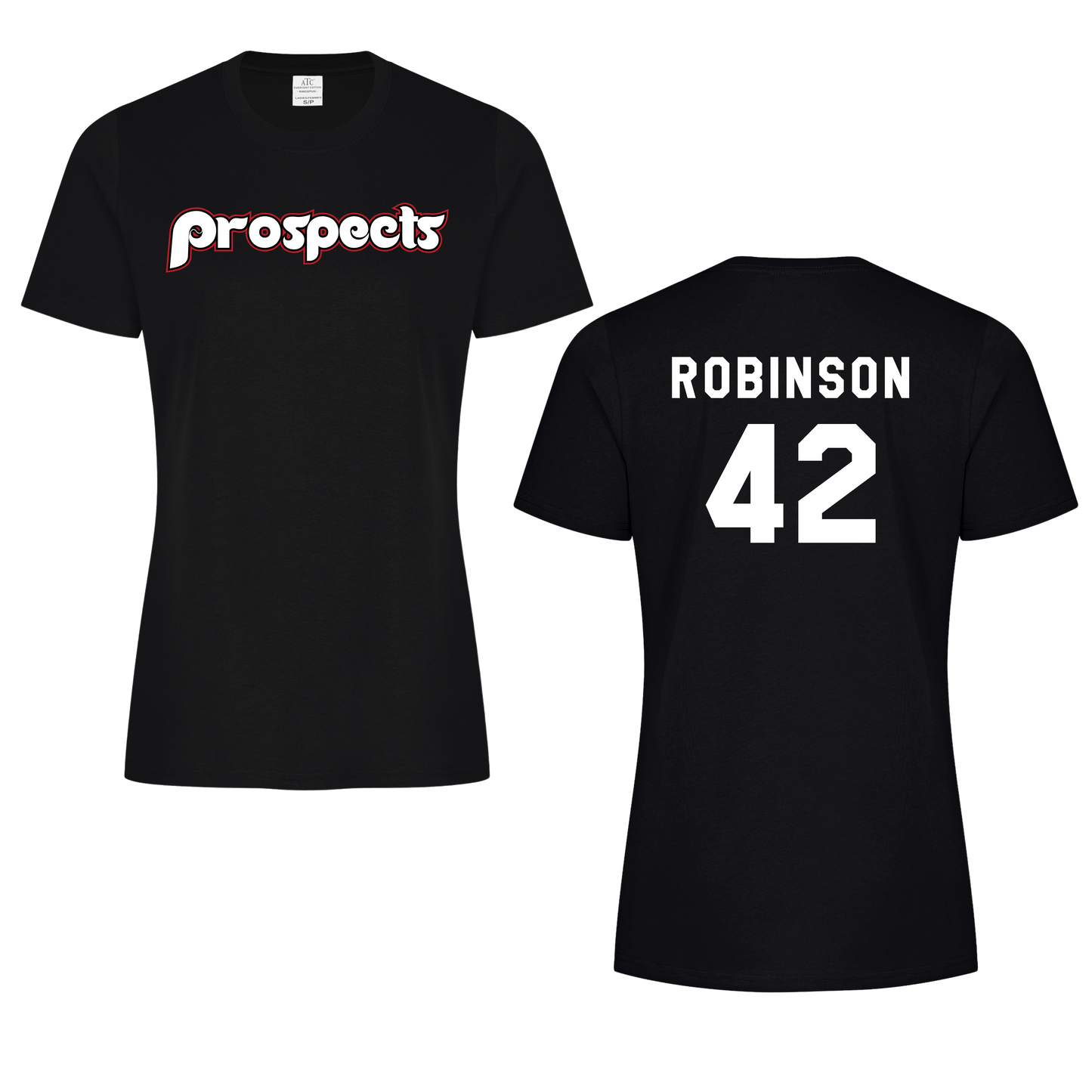 Prospects Ladies Cotton/Poly Tee W/ Name + Number Option