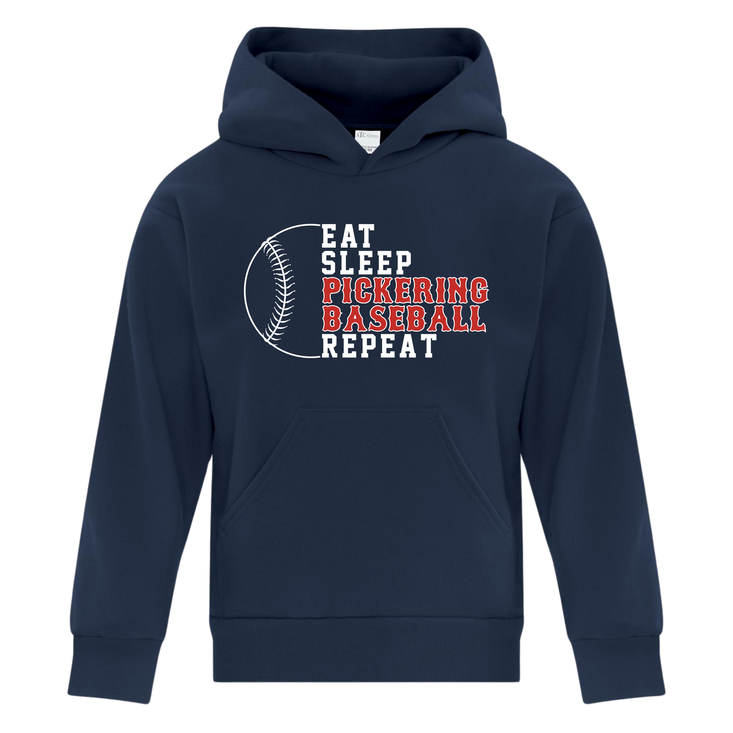 EAT. SLEEP. PICKERING BASEBALL. HOODIE