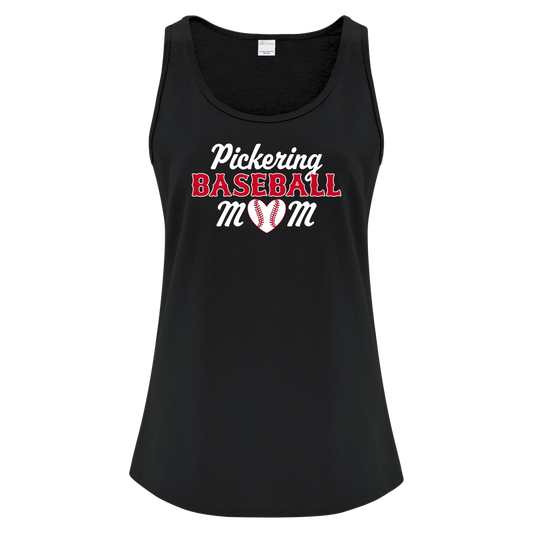 PICKERING BASEBALL MOM LADIES COTTON BLEND TANK TOP
