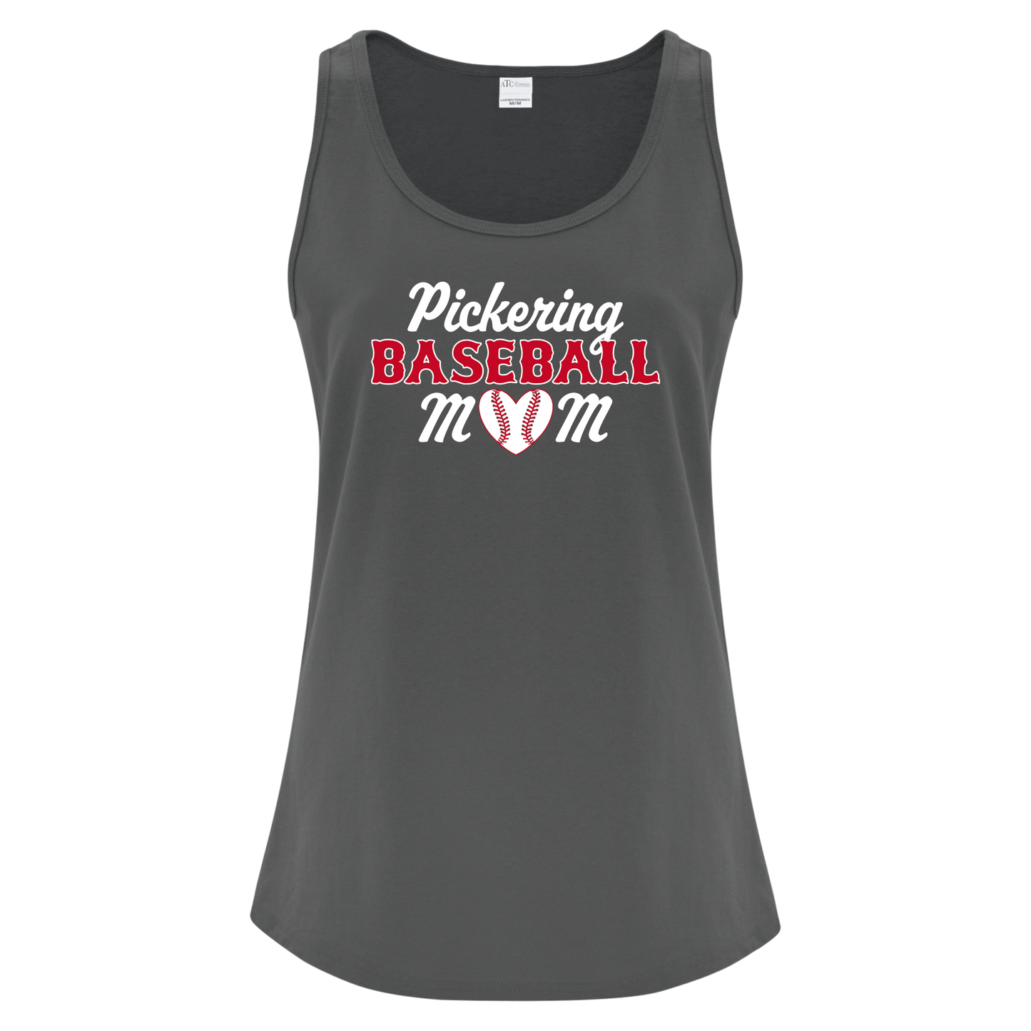 PICKERING BASEBALL MOM LADIES COTTON BLEND TANK TOP