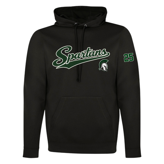 SPARTANS HELMET HOODIE 100% POLYESTER OR COTTON/POLY