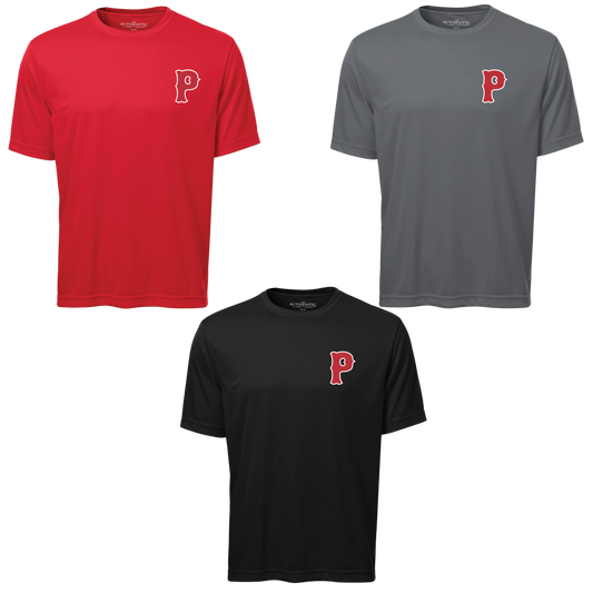 Pickering P Logo 3-Pack Poly "Dri-Fit" Tees with Personalized Number Option
