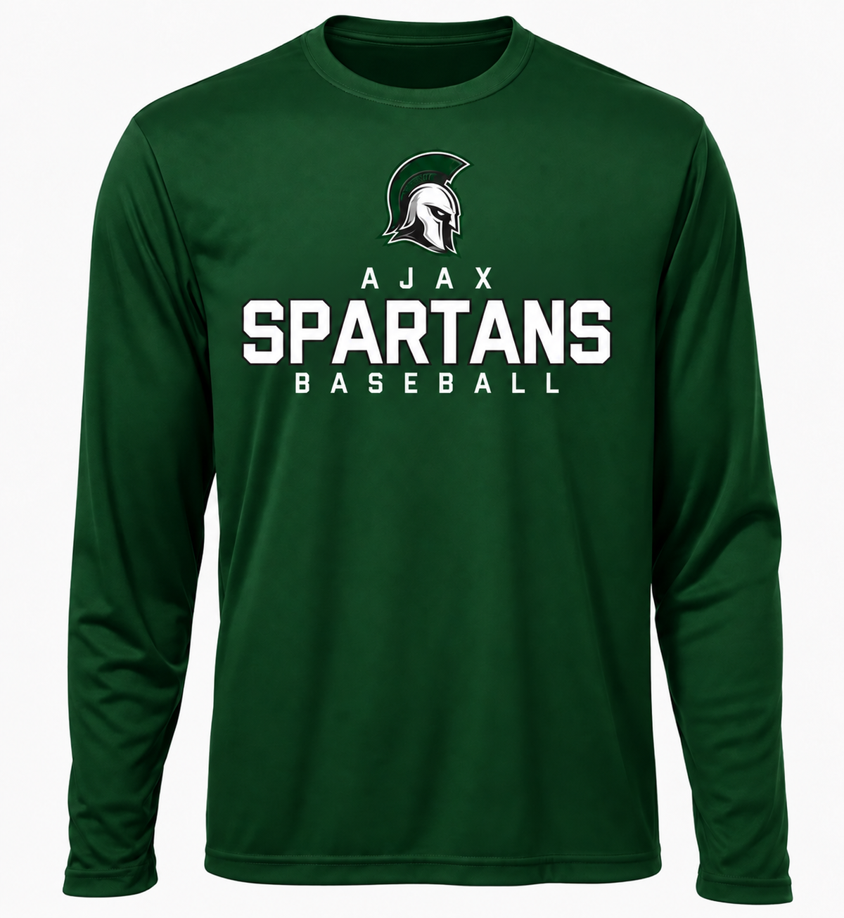 Ajax Spartans Baseball Long Sleeve Polyester "Dri-Fit" Tee