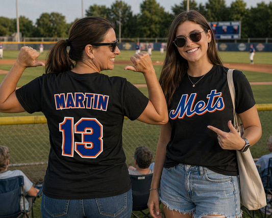 Personalized Name & Number Cotton/Poly T-Shirt - 100% Poly Dri-Fit Option Available