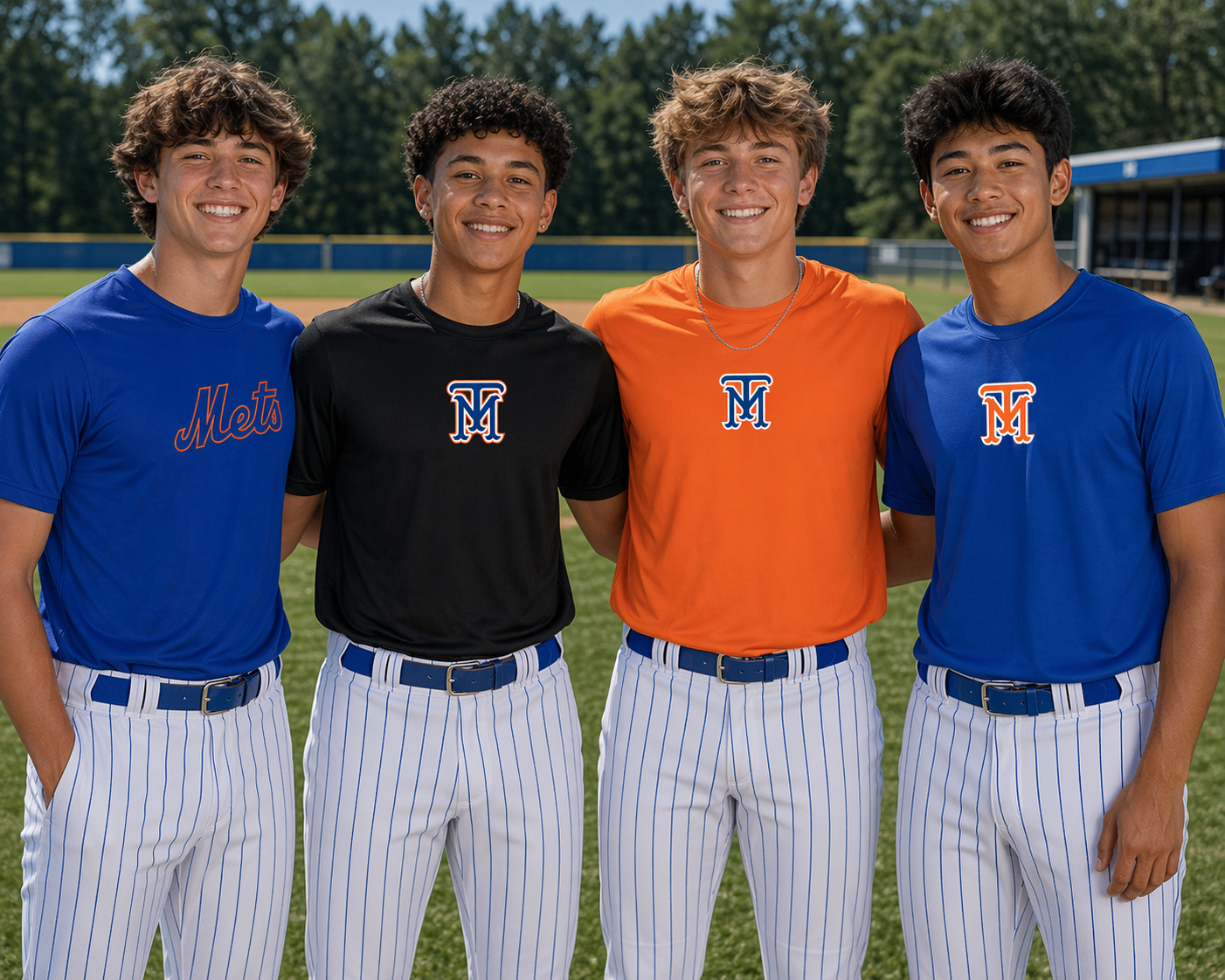 4 PACK METS LOGO DRI-FIT TEES