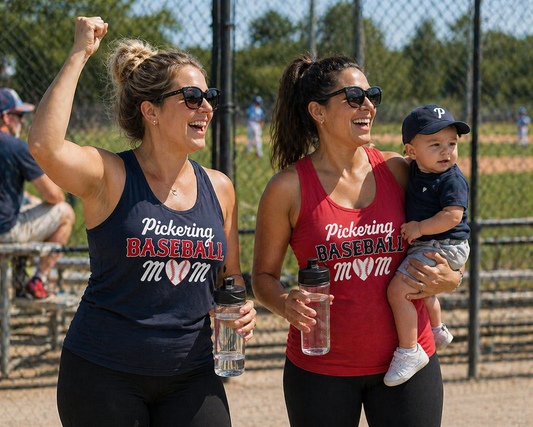 PICKERING BASEBALL MOM LADIES COTTON BLEND TANK TOP