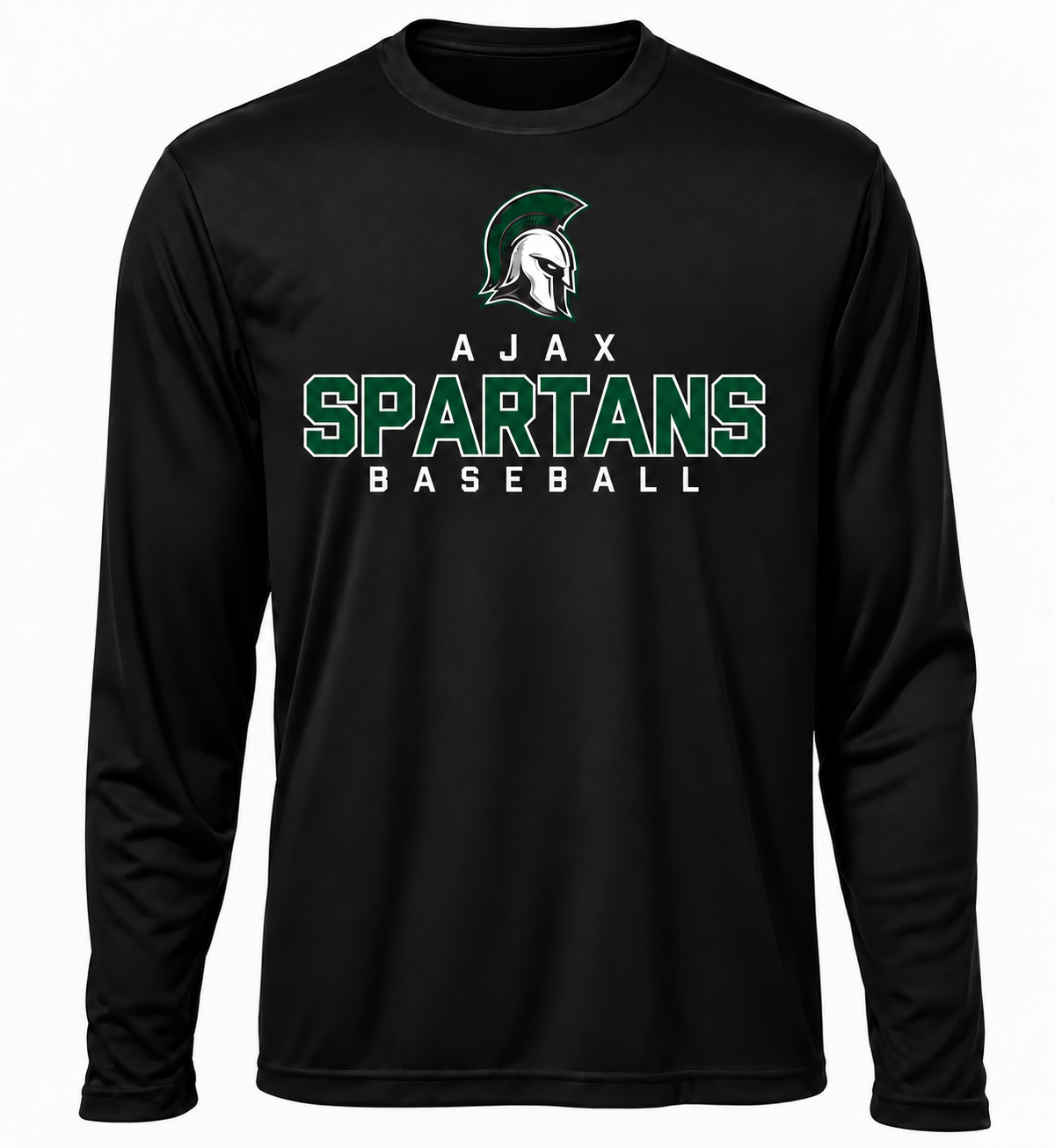 Ajax Spartans Baseball Long Sleeve Polyester "Dri-Fit" Tee