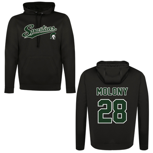 Personalized Name & Number 100% POLY OR Cotton/Poly Hoodie