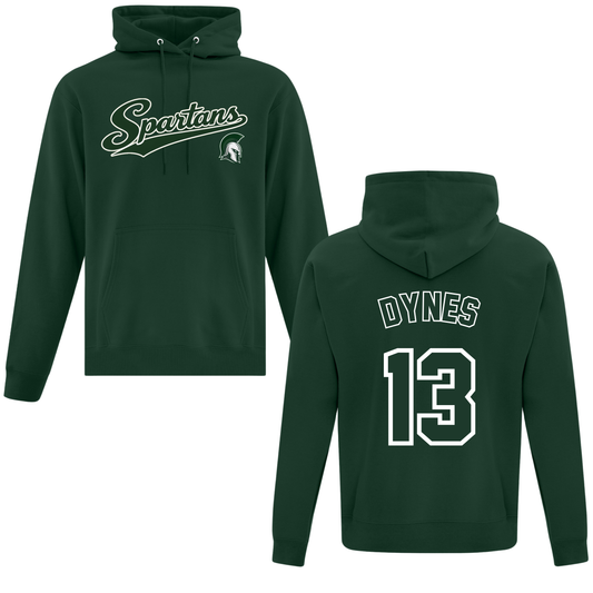 Personalized Name & Number 100% POLY OR Cotton/Poly Hoodie