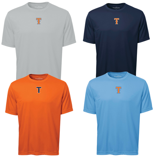 NEW COLOUR ADDED - 4 Pack 100% Poly Dri-Fit Tee Titans "T" Logo