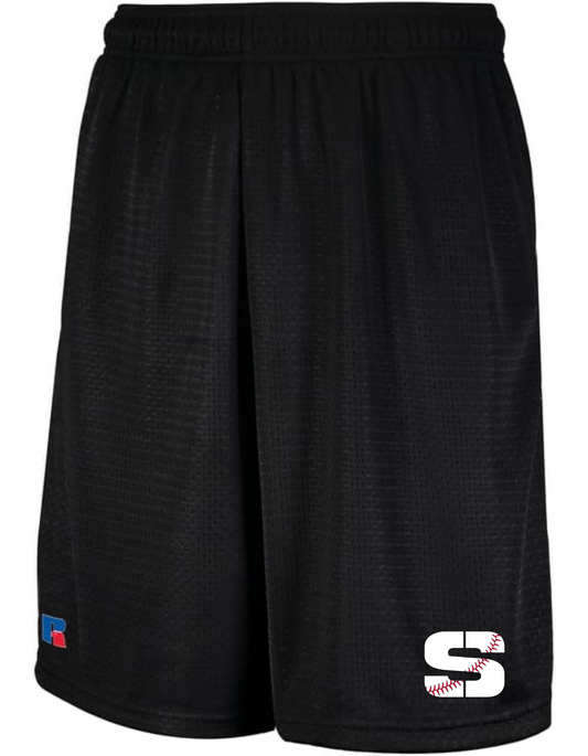 ONLY THE STRONG X RUSSELL MESH SHORTS WITH POCKETS